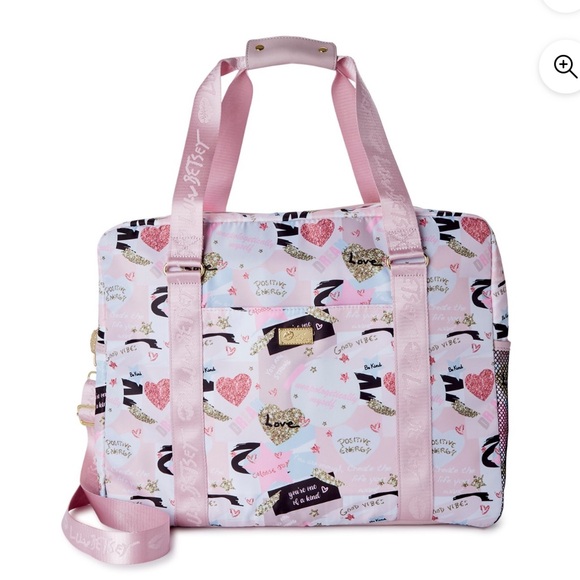 Women's River Large White Multi Printed Weekender Bag - Picture 1 of 5